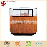 Tempered Glass Retail Store Fixture Jewelry Display Counter With Led Light