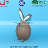 BSCI Audit Factory EASTER Decorative Lovely Bunny, Brown Ceramic Rabbit thumbnail-3