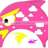 High Quality Shark Swimming Caps Colorful Baby Swim Cap Rubber Swim Cap for Youth thumbnail-3