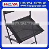 4pcs Iron Outdoor Leisure Folding Chair,black,53CM*46CM*82CM thumbnail-5