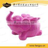 High Quality Animal Elephant Pink Piggy Bank Money Coin Bank thumbnail-1