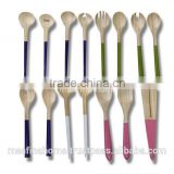 Colored lacquer bamboo cutlery