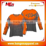 Hongen apparel 2016 Best Sell Custom Fishing Shirts Fishing Jerseys wholesale full sublimated fishing polo shirt jersey