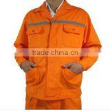 Mens Button-front Orange Reflective Industrial Coal Mining Workwear thumbnail-1
