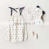 Hot Sale Cotton Printed Raindrop Baby Romper Suit for 1-5 Years Old Girl thumbnail-2