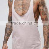 Cheapest High Quality New Design Summer Cool Custom Pink Gym Wear Comfortable 100% Cotton Fashion Men's Sport Burnout Tank Tops thumbnail-3