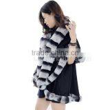 CX-B-P-60 Winter Fashion Fur Flower Women Pashmina Shawl thumbnail-3