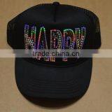 Wholesale Cheaper Custom Letter and Words Rhinestone Heat Transfer ,bling Crystal ,nailhead, Rhinestuds for Cap thumbnail-5