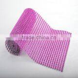 Factory Direct Sale One Yard MOQ Colorful Plastic Rhinstone Trimming Mesh For Decoration thumbnail-5