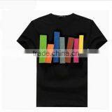 Round Collar Knit Black Custom Printed T Shirts thumbnail-1