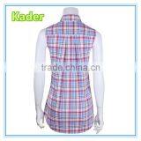 Mature Ladies 100% Cotton Sleeveless Blouse Top thumbnail-2