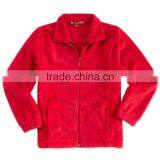 Blank Full Zip Red Women Fleece Jacket thumbnail-1