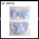 Personalized Seersucker Bow Bikini thumbnail-1