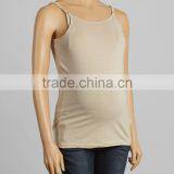 Hot Sale Maternity Tops With Nude Maternity Camisole T-Shirt Soft Sleeveless Women Clothes WT80817-64