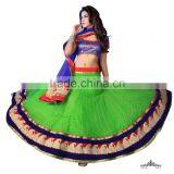 Semi Stitch Flourish Elegant Heavy Work Lehenga Sarees thumbnail-1