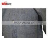 Solid Colour Short Sleeve Men's Cotton/linen Shirt thumbnail-4