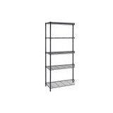 5-tier Shelving Black