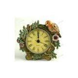 Home Decorated Clock With Bird thumbnail-1