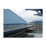 Durable lightweight Curving corrugated Glazed roof tile /  steel roofing sheets for house