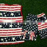 Best Selling Children July 4th Outfits Sleeveless Cotton Kid Clothing Wholesale Giggle Moon Remake Clothes Sets Fashion Design thumbnail-1