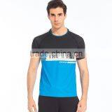 BSCI Men's UPF Sublimation Printing t Shirt Cooler Fabric 88% Polyester 12% Spandex Wholesale t Shirts thumbnail-4