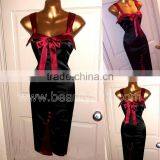 Vintage WW2 1940s 50s Repro Satin Wiggle Pinup Pencil Bombshell Hollywood Dress GP037 thumbnail-1