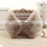 Thick rex rabbit fur collar genuine fur neck warmer custom size color