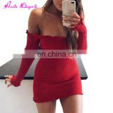 Wholesale Red Lowbust Pack Hip Sexy Bodycon Party Dresses Women Ladies