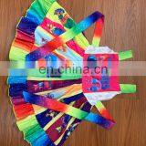 A0160# Summer Girls Dress 2020 Cotton Print Cartoon Sleeve Kids Clothes Dress thumbnail-6