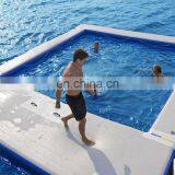 5x5 Meter Inflatable Floating Ocean Sea Swimming Pool / Protective Anti Jellyfish Pool With Netting Enclosure For Yacht thumbnail-7