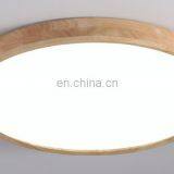 Wooden Color Round Bedroom Macaron Lamp Ultra Slim Modern LED Ceiling Lights For Living Room thumbnail-3