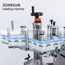 ZONESUN ZS-TB806 Semi Automatic Double Size Tube Sticker Water Flat Bottle Labeling Machine For Bottles thumbnail-3