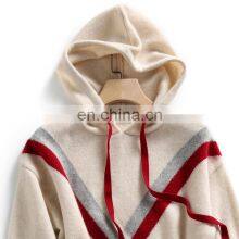 Women Fashion Design Spring Cashmere Knit Sweathoodie thumbnail-2