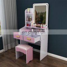 Modern Room Furniture Vanity Dressers With Light Touch Screen Mirror thumbnail-2