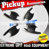 Auto Car Accessories Matte Black Door handle bowl Cover For 2015 Mitsubishi Triton L200