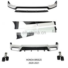 Hot-selling auto body systems body kit front shovel and rear spoiler side spoiler tail throat suitable for Honda Breeze