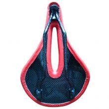 Carbon Bike Saddle Graphite Bicycle Saddle OEM Custom Logo Factory Hot Selling Wholesale Cs143 Red thumbnail-2