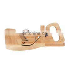 Gourmet Charcuterie Slicer Guillotine Wood Meat Cutting Board thumbnail-4