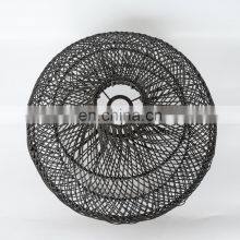 Black Rattan Pendant Light High Quality Hanging Woven Lamp Shade Best Price Wholesale Vietnam Cheap Wholesale thumbnail-5