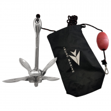 ISURE MARINE 1.5kg/3.3 Lbs Marine Kayak Fishing Anchor Kit Folding Anchor System For Kayak Canoes thumbnail-4