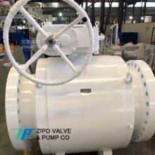 API6D Pipeline Flange End Forged Steel Fully Welded Trunnion Ball Valve thumbnail-2