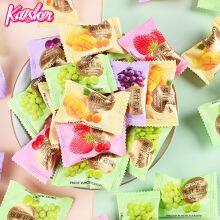 Fruit Flavor Assorts OEM HALAL Jam Center Filled Fruit Soft Candy thumbnail-2