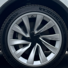 20-inch Silver OEM Tesla Model Y Wheel Hub Ring Set (4 Pcs) - Genuine Replacement for Juniper Edition thumbnail-2