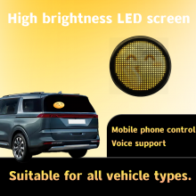 Customizable LED Display Car Rear Windshield Light Funny Car Accessories With Finger Light 5V Condition New App LED Car Sign thumbnail-2