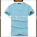 V Neck Cotton Men's t Shirt