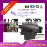 Sign logo projector in mall 40W black color light low price projector