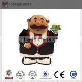 Fashion Polyresin Kitchen Black Suit Chef Decoration thumbnail-1