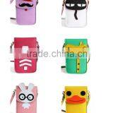 Wholesale Cute Cartoon High Quality pu Mobile Phone Carry Bag thumbnail-3