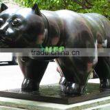 Bronze Botero Walking Fat Cat Sculpture thumbnail-1