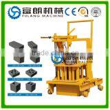 QT40-3C Small Moving Egg Laying Hollow Concrete Blocks Making Machine for Sale in India